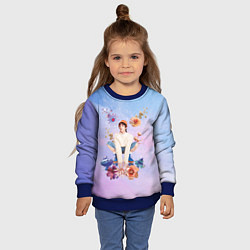 Свитшот детский Хуа Ченьюй марсианские цветы HCY, цвет: 3D-синий — фото 2