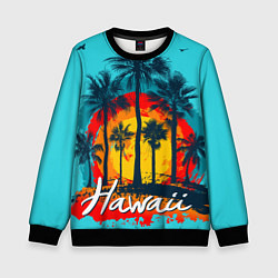 Детский свитшот Hawaii Солнце, Пальмы