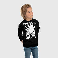 Свитшот детский PUNK FOREVER ANARCHY, цвет: 3D-черный — фото 2