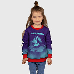 Свитшот детский Uncharted Арт, цвет: 3D-красный — фото 2