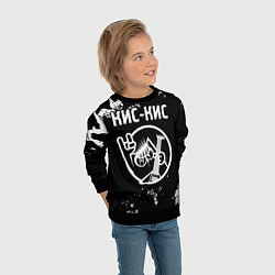 Свитшот детский Кис-Кис КОТ Камуфляж, цвет: 3D-черный — фото 2