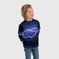 Свитшот детский Lightning Fashion 2025 Neon, цвет: 3D-синий — фото 2