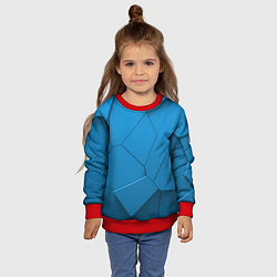 Свитшот детский 3д геометрия, цвет: 3D-красный — фото 2