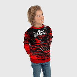 Свитшот детский Louna краски, цвет: 3D-красный — фото 2