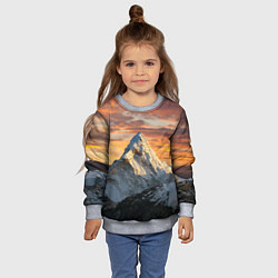 Свитшот детский Та самая Джомолунгма Сагарматха Everest, цвет: 3D-меланж — фото 2