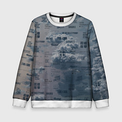 Свитшот детский BTS Дискография, цвет: 3D-белый