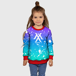 Свитшот детский Monsta x, цвет: 3D-красный — фото 2