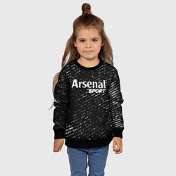 Свитшот детский ARSENAL Sport Потертости, цвет: 3D-черный — фото 2