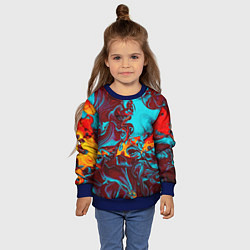 Свитшот детский Каляка-маляка, цвет: 3D-синий — фото 2