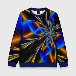 Свитшот детский Neon vanguard pattern Fashion 2023, цвет: 3D-синий