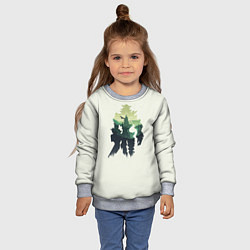 Свитшот детский Shadow of colossus, цвет: 3D-меланж — фото 2