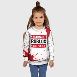 Свитшот детский Roblox Ultimate, цвет: 3D-белый — фото 2