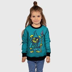 Свитшот детский Злобный тролль, цвет: 3D-черный — фото 2
