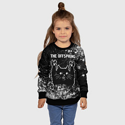 Свитшот детский The Offspring Rock Cat, цвет: 3D-черный — фото 2