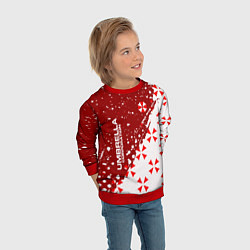 Свитшот детский Resident Evil Umbrella Corporation паттерн, цвет: 3D-красный — фото 2