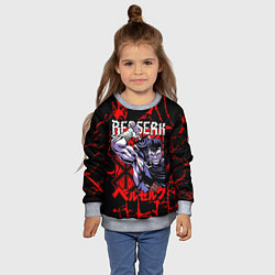 Свитшот детский БЕРСЕРК BERSERK GUTS, цвет: 3D-меланж — фото 2