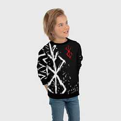 Свитшот детский БЕРСЕРК - КЛЕЙМО ЖЕРТВЫ, цвет: 3D-черный — фото 2