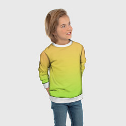 Свитшот детский GRADIEND YELLOW-GREEN, цвет: 3D-белый — фото 2