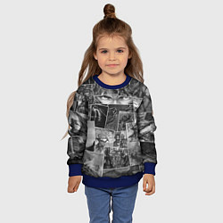 Свитшот детский Тёмные души комикс, цвет: 3D-синий — фото 2