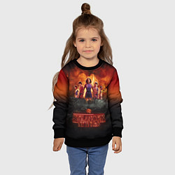 Свитшот детский ОЧЕНЬ СТРАННЫЕ ДЕЛА STRANGER THINGS, цвет: 3D-черный — фото 2