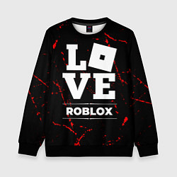 Детский свитшот Roblox Love Классика
