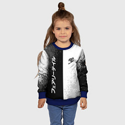 Свитшот детский FAIRY TAIL BLACK AND WHITE LOGO, цвет: 3D-синий — фото 2