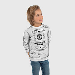 Свитшот детский Manchester United Football Club Number 1 Legendary, цвет: 3D-белый — фото 2