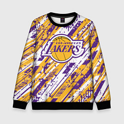 Свитшот детский LAKERS ЛОС-АНДЖЕЛЕС ЛЕЙКЕРС, цвет: 3D-черный