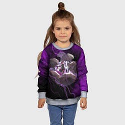 Свитшот детский Кафка Honkai star rail, цвет: 3D-меланж — фото 2