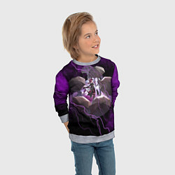 Свитшот детский Кафка Honkai star rail, цвет: 3D-меланж — фото 2
