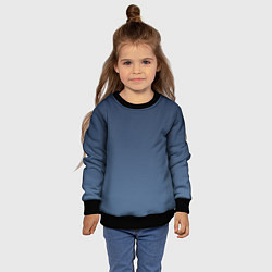 Свитшот детский Gradient Dark Blue, цвет: 3D-черный — фото 2
