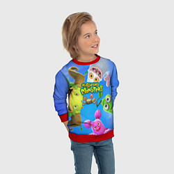 Свитшот детский Мои поющие монстры, цвет: 3D-красный — фото 2