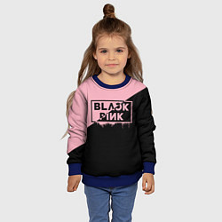 Свитшот детский BLACKPINK BIG LOGO, цвет: 3D-синий — фото 2