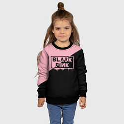 Свитшот детский BLACKPINK BIG LOGO, цвет: 3D-черный — фото 2