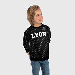 Свитшот детский Lyon Sport на темном фоне, цвет: 3D-черный — фото 2