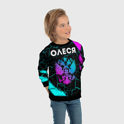 Свитшот детский Олеся Россия, цвет: 3D-черный — фото 2