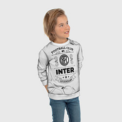Свитшот детский Inter Football Club Number 1 Legendary, цвет: 3D-белый — фото 2