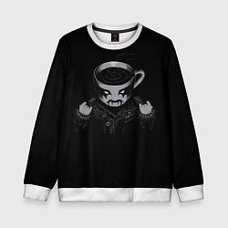 Свитшот детский Black Metal Coffee, цвет: 3D-белый