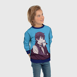 Свитшот детский Красавчик Ванитас, цвет: 3D-синий — фото 2