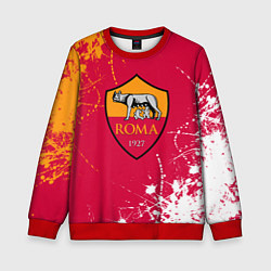 Свитшот детский Roma : рома брызги красок, цвет: 3D-красный