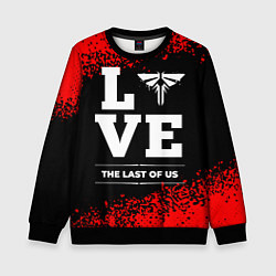 Свитшот детский The Last Of Us Love Классика, цвет: 3D-черный