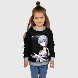 Свитшот детский АЯНАМИ РЕЙ ЕВА-00 ЕВАНГЕЛИОН, цвет: 3D-меланж — фото 2