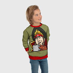 Свитшот детский Ciaphas Cain Mug 3D, цвет: 3D-красный — фото 2