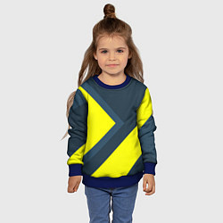 Свитшот детский Геометрическая Стрелка, цвет: 3D-синий — фото 2