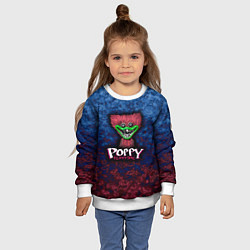 Свитшот детский Poppy playtime Haggy Waggy Хагги Вагги Поппи плейт, цвет: 3D-белый — фото 2
