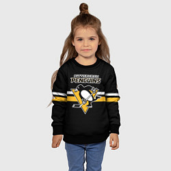 Свитшот детский Питтсбург Пингвинз форма, цвет: 3D-черный — фото 2