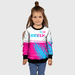 Свитшот детский Geely Auto Neon Gradient, цвет: 3D-черный — фото 2