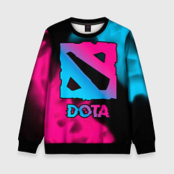 Свитшот детский Dota Neon Gradient, цвет: 3D-черный