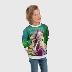 Свитшот детский Made in Abyss аниме Наначи, цвет: 3D-белый — фото 2