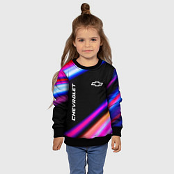 Свитшот детский Chevrolet speed lights, цвет: 3D-черный — фото 2